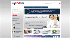 Desktop Screenshot of myhsaver.mybankingservices.com