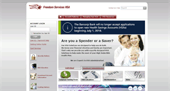 Desktop Screenshot of freedomserviceshsa.mybankingservices.com